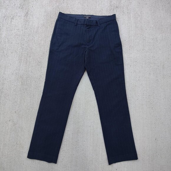 'Banana Republic' navy pinstripe dress pants men's 32 - Picture 1 of 3
